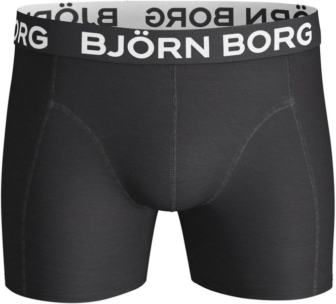 Boxershorts Bjorn Borg Boxers Solid Black 2 Pack 4 Boxershorts Bjorn Borg Boxers Solid Black 2 Pack - Afbeelding 2