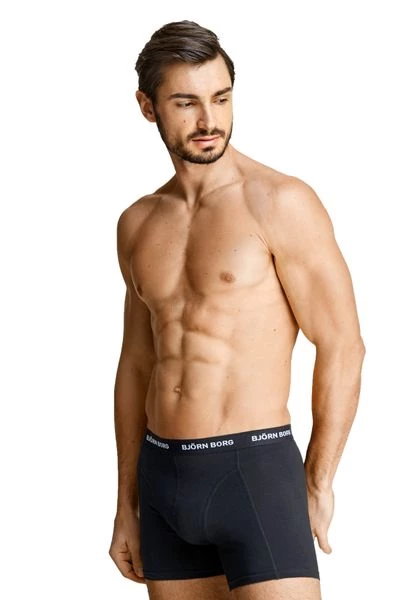 Boxershorts Bjorn Borg Boxers Solid Black 2 Pack 6 Boxershorts Bjorn Borg Boxers Solid Black 2 Pack - Afbeelding 4