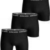Boxershorts Bjorn Borg Boxers Solid Stretch 3 Pack Black