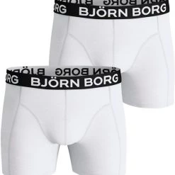 Boxershorts Bjorn Borg Boxers Solid White 2 Pack -Ondergoed Verkoopwinkel 14156 5 1