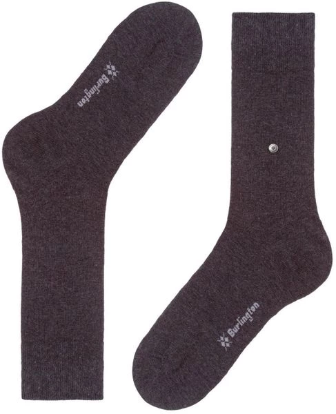 Sokken Burlington Uni Grijs 2Pack 5 Sokken Burlington Uni Grijs 2Pack - Afbeelding 3