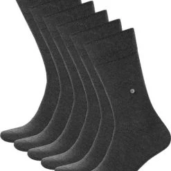 Sokken Burlington Aanbieding Grijs 6Pack -Ondergoed Verkoopwinkel 3985 7 1