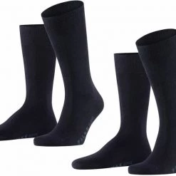 Falke Swing Sokken 2-Pack Navy -Ondergoed Verkoopwinkel 60868 5