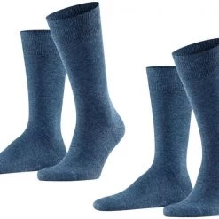 Falke Swing Sokken 2-Pack Donkerblauw -Ondergoed Verkoopwinkel 60869 3 1