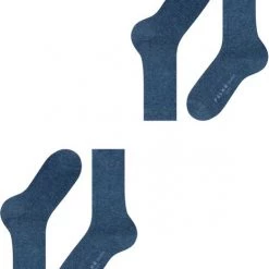 Falke Swing Sokken 2-Pack Donkerblauw -Ondergoed Verkoopwinkel 60869 4
