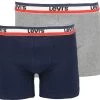 Levi's Boxershorts 2-Pack Grijs Blauw