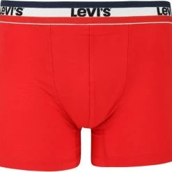 Levi's Boxershorts 2-Pack Rood Grijs -Ondergoed Verkoopwinkel 60920 11