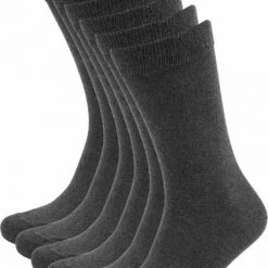 Suitable Bio Katoen Sokken Donkergrijs 6-Pack -Ondergoed Verkoopwinkel 60923 1 1
