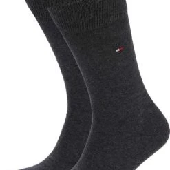 Tommy Hilfiger Classic 2-Pack Sokken Antraciet -Ondergoed Verkoopwinkel 61456 1 1