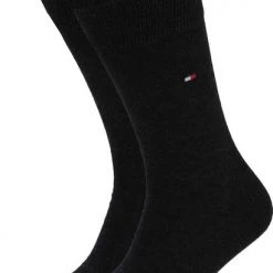 Tommy Hilfiger Classic 2-Pack Sokken Zwart