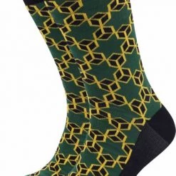 Suitable Bamboe Sokken Star Donkergroen