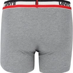 Levi's Boxershorts 2-Pack Grijs Zwart -Ondergoed Verkoopwinkel 65437 10