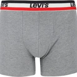 Levi's Boxershorts 2-Pack Grijs Zwart -Ondergoed Verkoopwinkel 65437 9