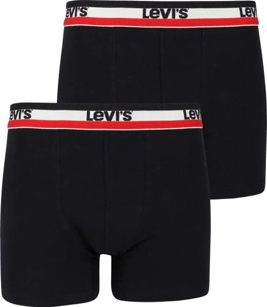 Levi's Boxershorts 2-Pack Zwart 6 Levi's Boxershorts 2-Pack Zwart - Afbeelding 4