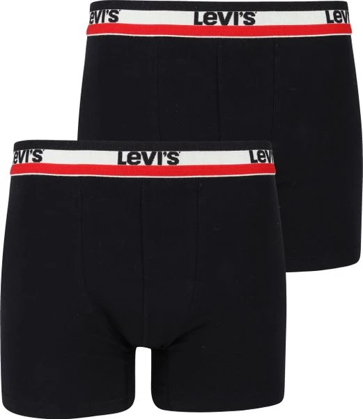 Levi's Boxershorts 2-Pack Zwart 3 Levi's Boxershorts 2-Pack Zwart