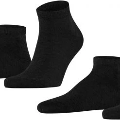 Falke Happy Sokken 2 Paar Zwart -Ondergoed Verkoopwinkel 65468 2 1