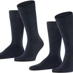 Falke Happy Sokken 2 Paar Donkerblauw -Ondergoed Verkoopwinkel 65470 2 1