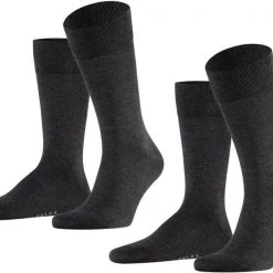 Falke Happy Sokken 2 Paar Antraciet Melange 13 Falke Happy Sokken 2 Paar Antraciet Melange -Ondergoed Verkoopwinkel 65471 2 1