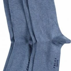 Falke Happy Sokken 2 Paar Blauw Melange -Ondergoed Verkoopwinkel 65473 3 1