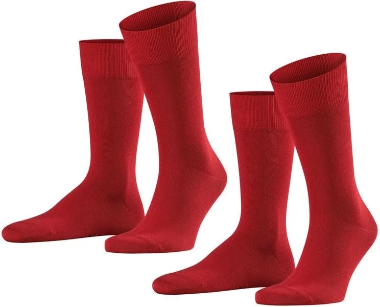 Falke Happy Sokken 2 Paar Rood 7 Falke Happy Sokken 2 Paar Rood - Afbeelding 5