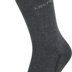 Levi's Sokken 2-Pack Zwart Antraciet -Ondergoed Verkoopwinkel 65960 4
