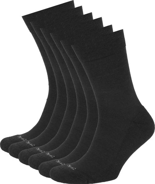 Suitable Merino Sokken Zwart 6-Pack 3 Suitable Merino Sokken Zwart 6-Pack