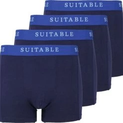 Bamboo Boxershorts Heren Suitable Bamboe Boxershorts 4-Pack Navy -Ondergoed Verkoopwinkel 68286 1 1