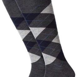 Sokken Burlington Edinburgh Kniekousen Donkergrijs 3194 -Ondergoed Verkoopwinkel 68289 1 1
