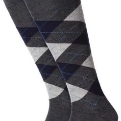 Sokken Burlington Edinburgh Kniekousen Donkergrijs 3194