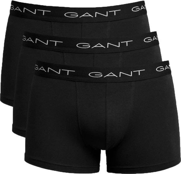 Gant Boxershorts 3-Pack Zwart 3 Gant Boxershorts 3-Pack Zwart
