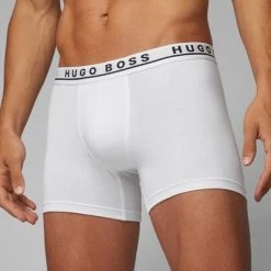 Hugo Boss Boxershorts Brief 3-Pack Wit -Ondergoed Verkoopwinkel 68893 4