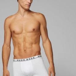 Hugo Boss Boxershorts Brief 3-Pack Wit -Ondergoed Verkoopwinkel 68893 6