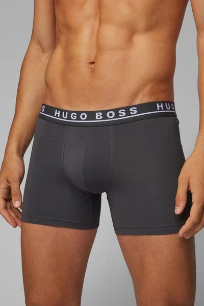 Hugo Boss Boxershorts Brief 3-Pack Open Blauw 4 Hugo Boss Boxershorts Brief 3-Pack Open Blauw - Afbeelding 2