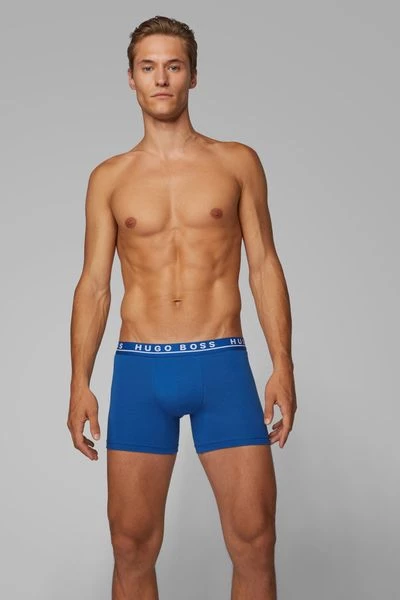 Hugo Boss Boxershorts Brief 3-Pack Open Blauw 5 Hugo Boss Boxershorts Brief 3-Pack Open Blauw - Afbeelding 3