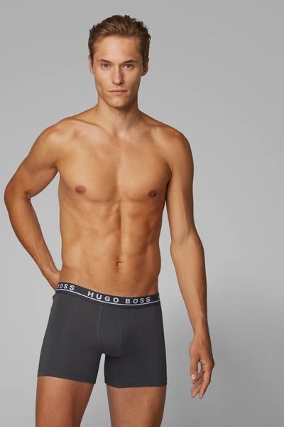 Hugo Boss Boxershorts Brief 3-Pack Open Blauw 7 Hugo Boss Boxershorts Brief 3-Pack Open Blauw - Afbeelding 5