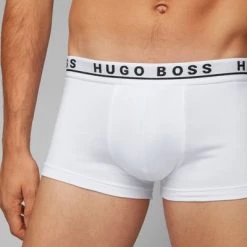 Hugo Boss Boxershorts Trunk 3-Pack Wit -Ondergoed Verkoopwinkel 68896 3