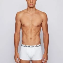 Hugo Boss Boxershorts Trunk 3-Pack Wit -Ondergoed Verkoopwinkel 68896 5