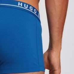 Hugo Boss Boxershorts Trunk 3-Pack Open Blue -Ondergoed Verkoopwinkel 68897 3