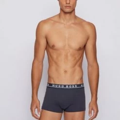 Hugo Boss Boxershorts Trunk 3-Pack Open Blue -Ondergoed Verkoopwinkel 68897 4