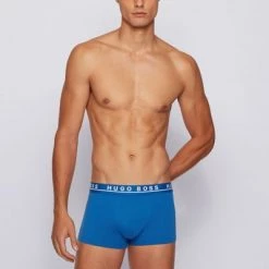 Hugo Boss Boxershorts Trunk 3-Pack Open Blue -Ondergoed Verkoopwinkel 68897 6