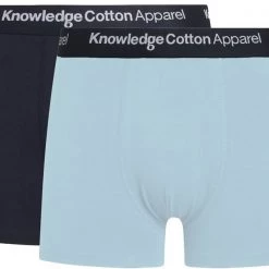 KnowledgeCotton Apparel Boxershorts Maple 2-Pack Lichtblauw 8 KnowledgeCotton Apparel Boxershorts Maple 2-Pack Lichtblauw -Ondergoed Verkoopwinkel 69158 1 1
