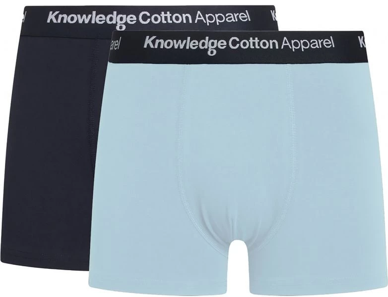 KnowledgeCotton Apparel Boxershorts Maple 2-Pack Lichtblauw 5 KnowledgeCotton Apparel Boxershorts Maple 2-Pack Lichtblauw - Afbeelding 3