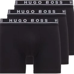 Hugo Boss Boxershorts Brief 3-Pack Zwart -Ondergoed Verkoopwinkel 69546 1 1