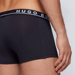 Hugo Boss Boxershorts Trunk 3-Pack Open Blue 480 -Ondergoed Verkoopwinkel 69868 4