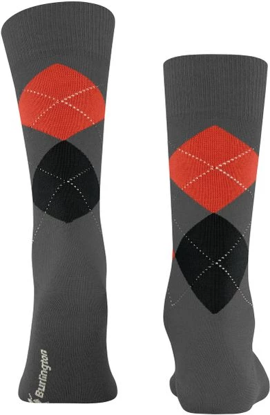 Sokken Burlington Wol Edinburgh Grijs 3583 5 Sokken Burlington Wol Edinburgh Grijs 3583 - Afbeelding 3