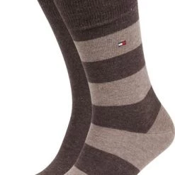 Tommy Hilfiger Sokken 2 Paar Rugby Bruin -Ondergoed Verkoopwinkel 71731 1 1