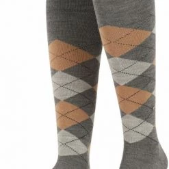 Sokken Burlington Edinburgh Kniekousen Donkergrijs 3090