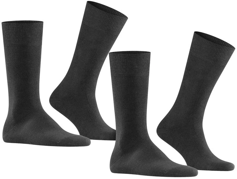 Falke Swing Sokken 2-Pack Antraciet 4 Falke Swing Sokken 2-Pack Antraciet - Afbeelding 2