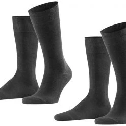 Falke Swing Sokken 2-Pack Antraciet 11 Falke Swing Sokken 2-Pack Antraciet -Ondergoed Verkoopwinkel 71941 4
