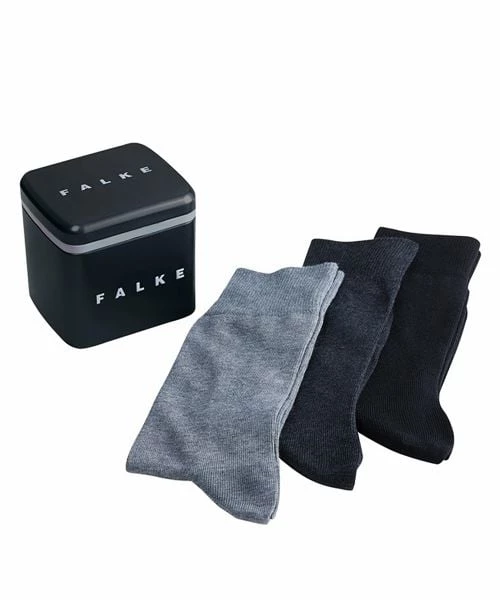 Falke Happy Sokken 3 Paar Zwart Grijs 7 Falke Happy Sokken 3 Paar Zwart Grijs - Afbeelding 5